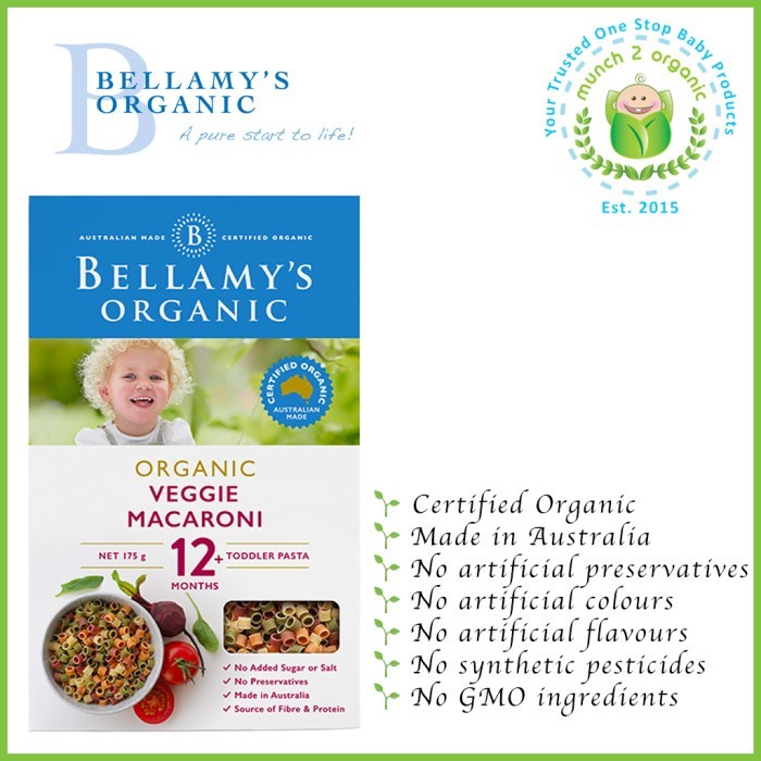 

ROMAN BELLAMY'S ORGANIC VEGGIE MACARONI 12+