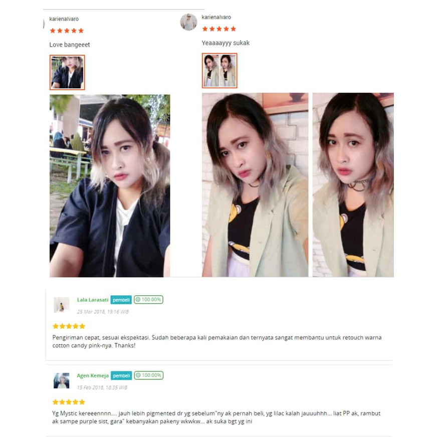 CLK COLOR LOCK retouch hair coloring campuran shampo/ conditioner