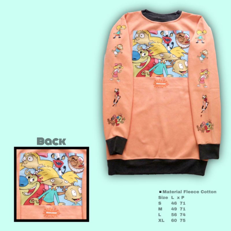 CREWNECK SWEATER nickelodeon salem by shasahi.id