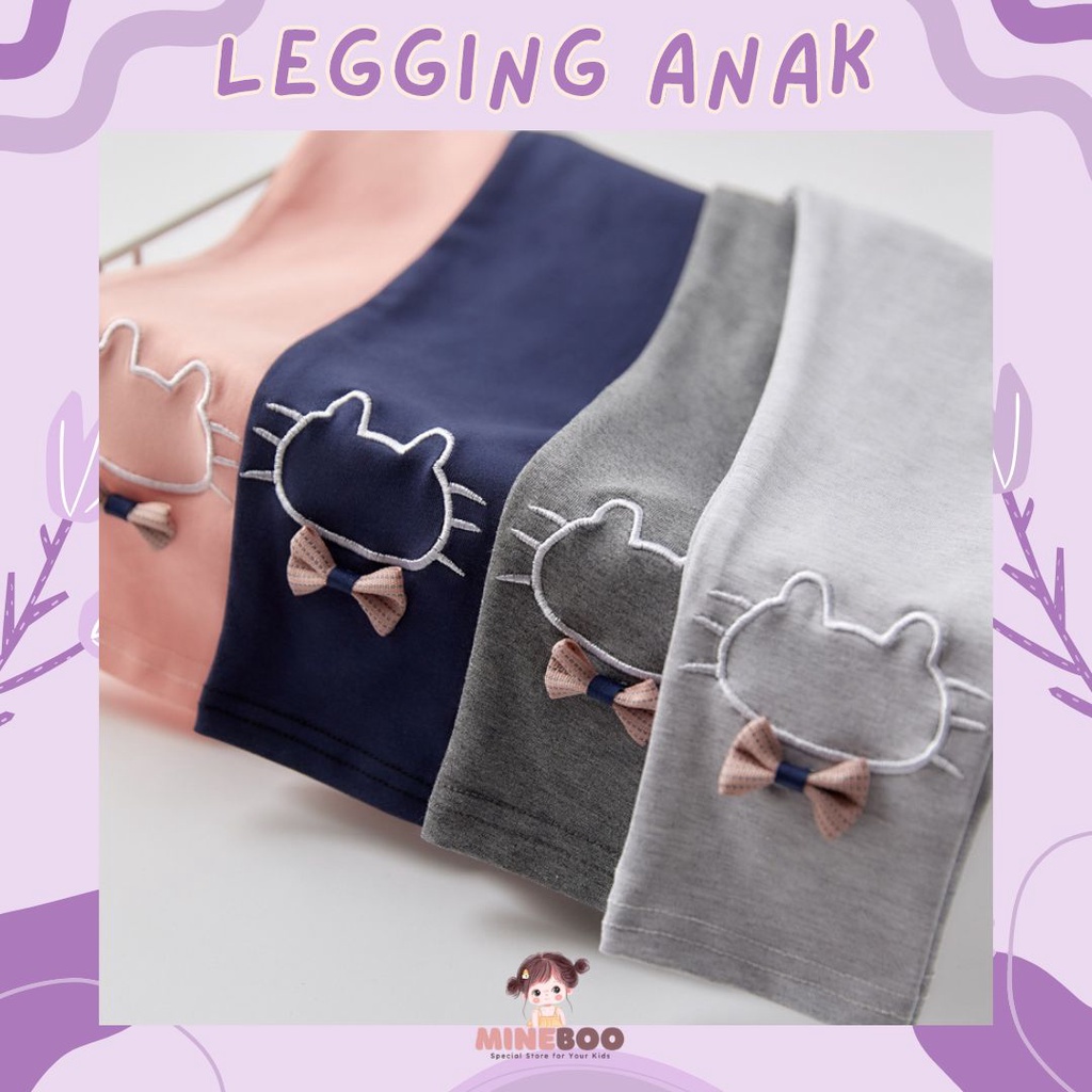 mineboo PUSSCAT legging anak perempuan motif kitty