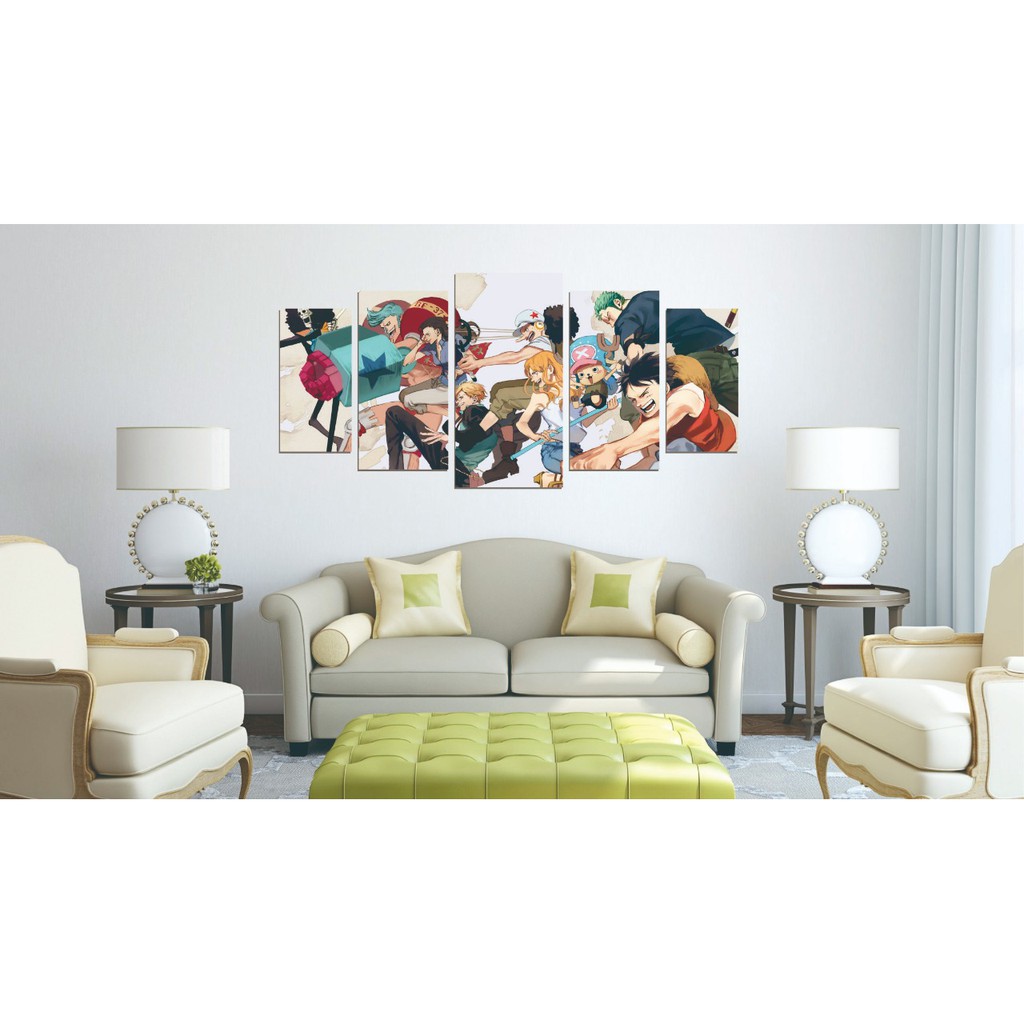 Wall Art / Hiasan Dinding Minimalis 5 Panel One Piece Op-024