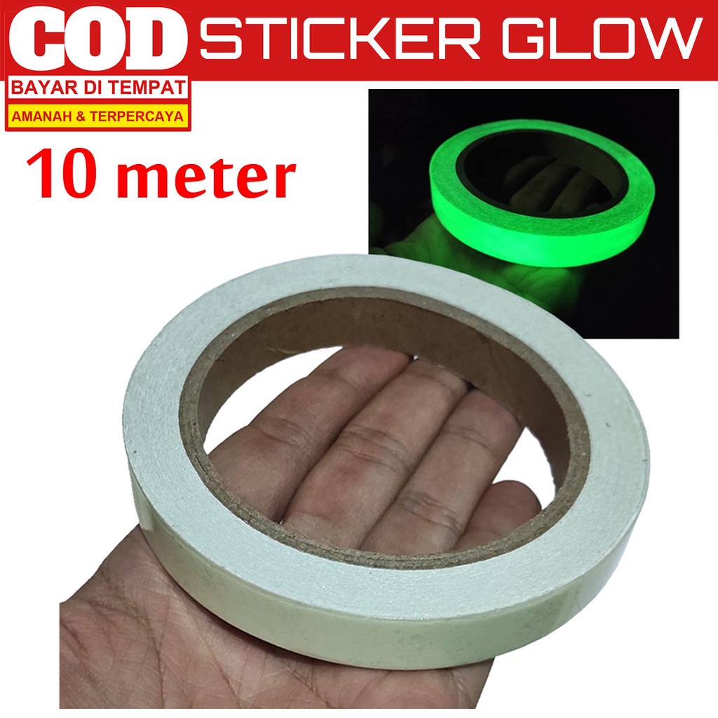 Stiker Fosfor Glow in The Dark bahan Vynil Untuk Kerajinan Umpan Pancing