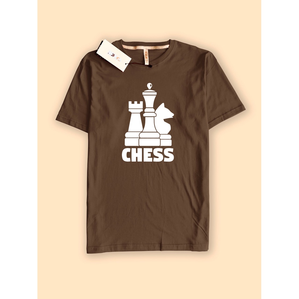 Kaos Tshirt Chess Bidak Catur Logo