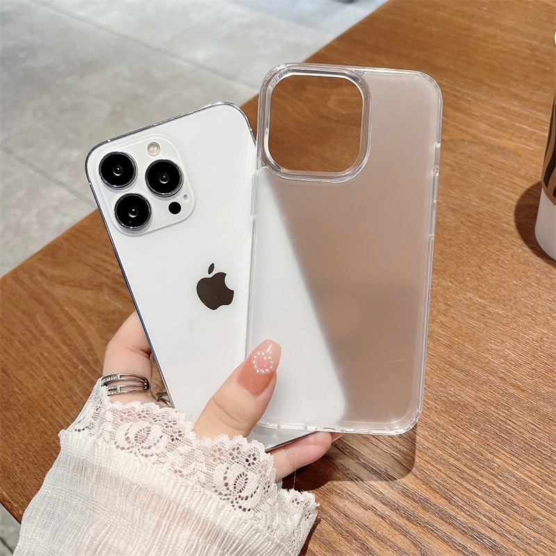 Case Bahan Akrilik tpu Transparan Anti Jatuh Tahan Banting Untuk Iphone 11 12 13pro Max X XS XR XSMAX 7 8 Plus