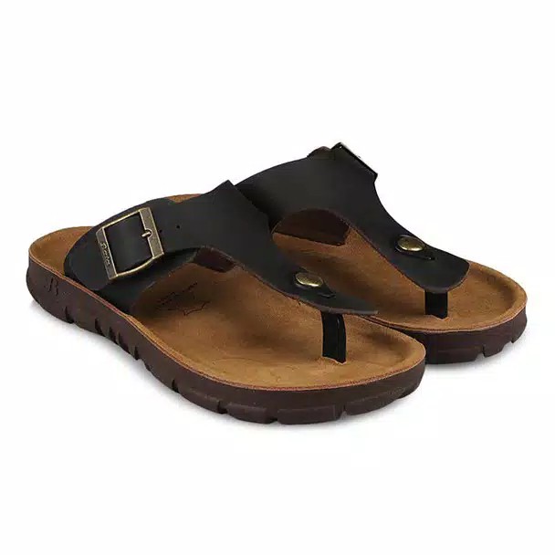 Bata Energyzer Dark Brown Sandal Jepit Dewasa Pria / Sendal Casual Remaja Cowok Laki-laki