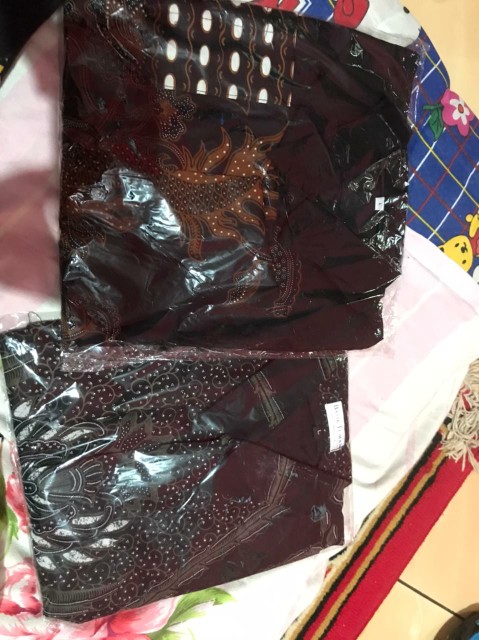 Manuk Peksi Lawasan Kemeja Batik Pria Full Furing Katun Primisima Batik Solo Batik Abu Grey