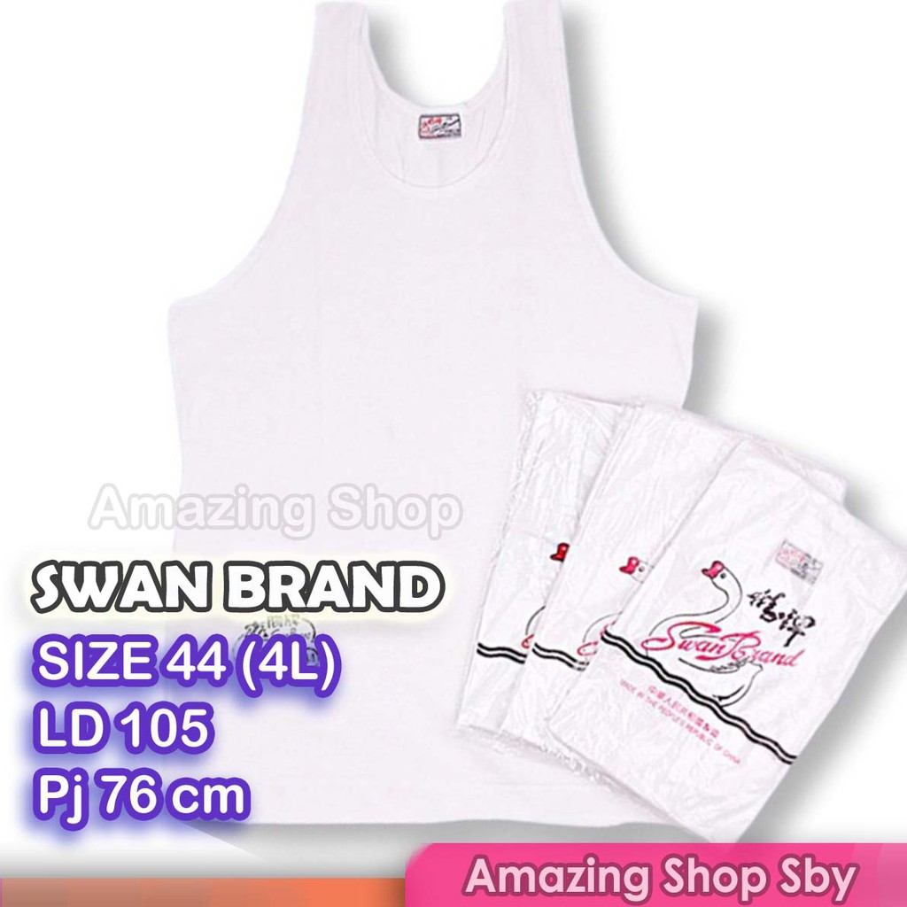 Kaos Dalam Singlet Pria Cowok Swan Brand Murah-SL 44 (4L)