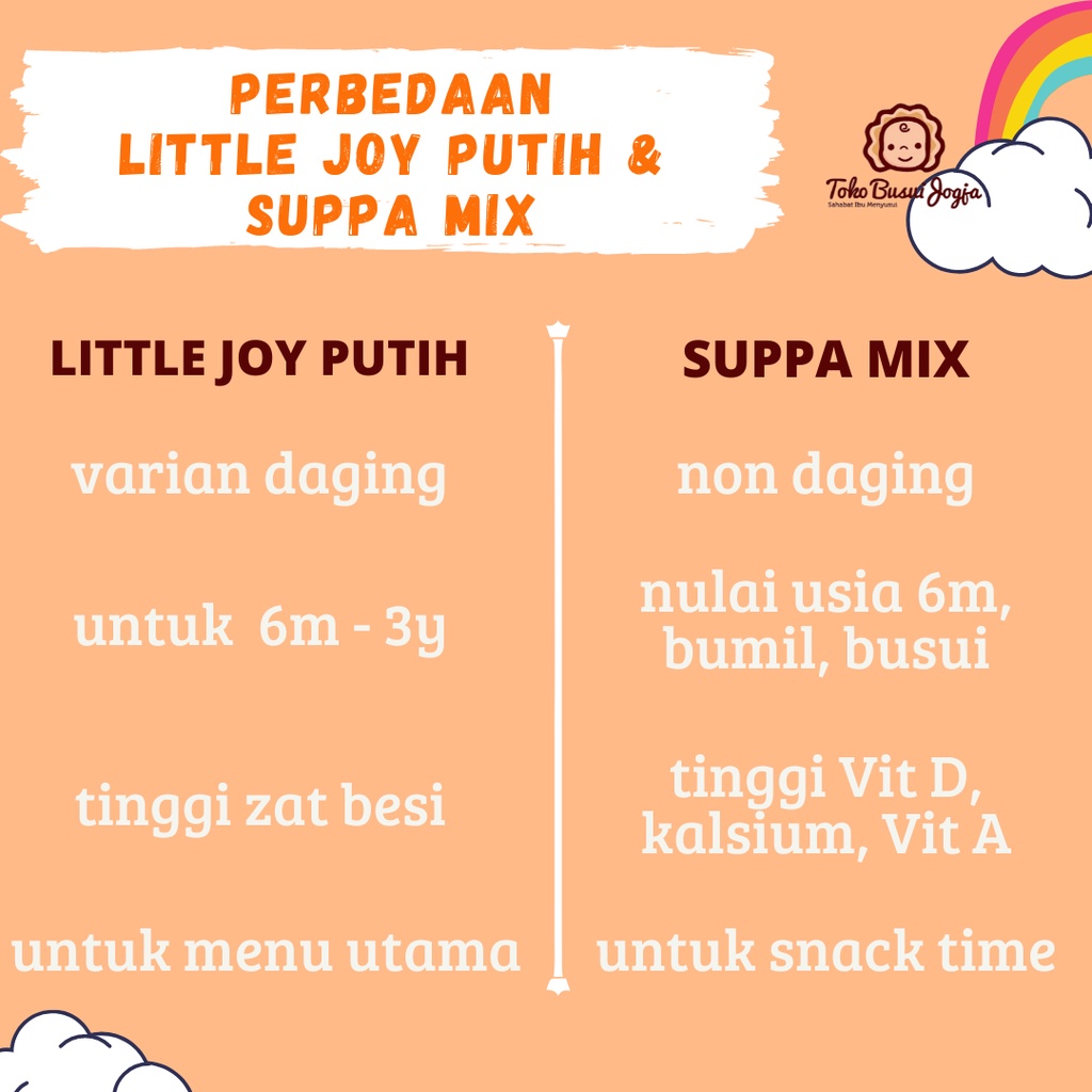 Little Joy MPASI Bayi BB Booster Bubuk Tabur Gizi - Little Joy Tambahan Gizi Bubur Bayi