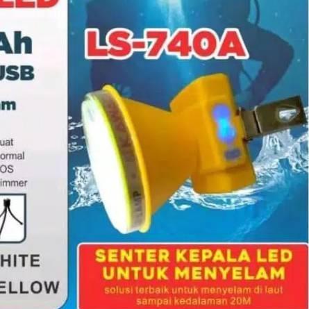 ✅ Senter kepala selam kawachi 40watt-LS-740A cahaya putih-kuning senter selam kawachi 740b //senter 