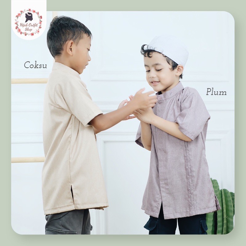 Adiba family set / gamis koko sarimbit couple ayah ibu anak