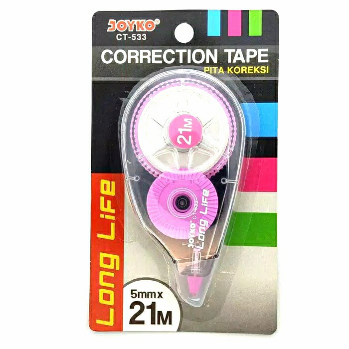 

Produk Unggulan Correction Tape Joyko Ct-533 21Mtr (12Pcs) Diskon