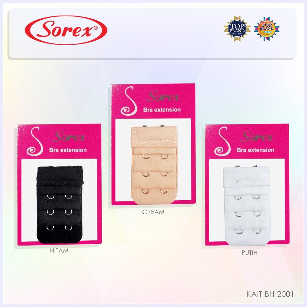 Sorex Bra Extension  2 dan 3 Pengait - All Size Semua Tipe Bra Pengait 2 dan 3