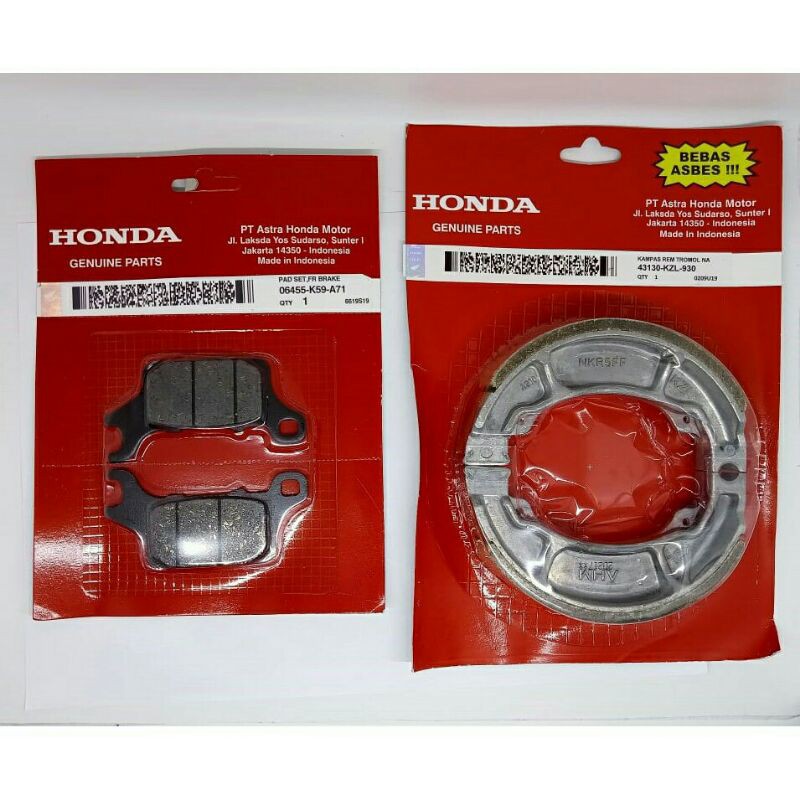 KAMPAS REM DEPAN BELAKANG VARIO 150