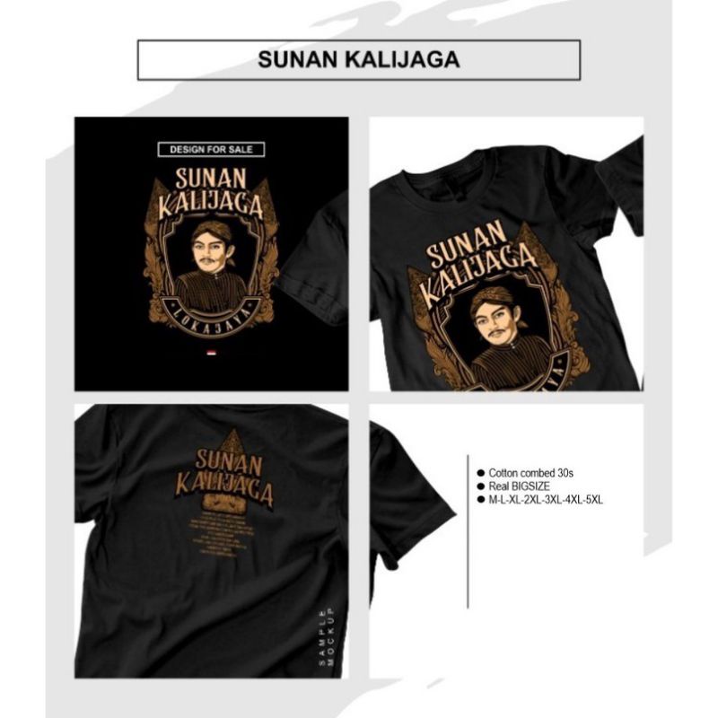 KAOS SUNAN KALIJAGA KAOS DAKWAH ISLAMI BIG SIZE M L XL XXL XXXL XXXXL XXXXXL JUMBO 2XL 3XL 4XL 5XL 6