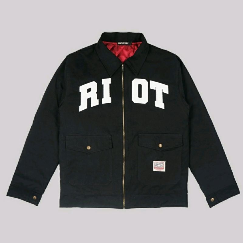 Rawtype Riot WORK JACKET - BLACK STRIKE