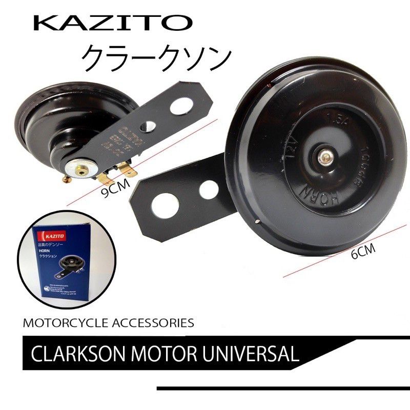 Klakson standar motor klakson Disc kazito satuan 12 V Universal semua motor Dan Mobil 12 V