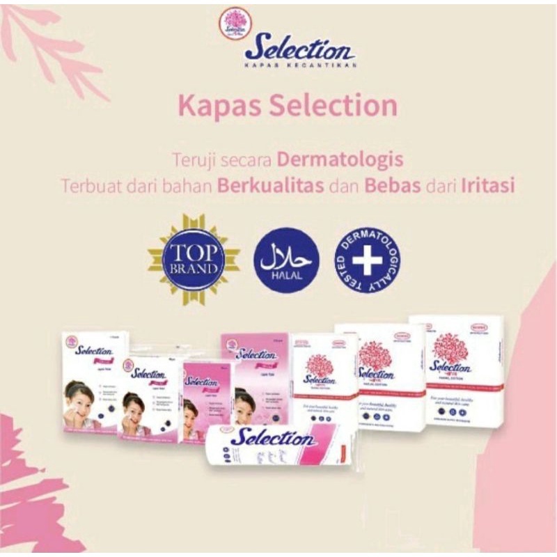 Kapas Selection Medisoft Facial Cotton Round Kapas Tipis Tebal Bulat Pembersih Wajah Cotton Bud Baby