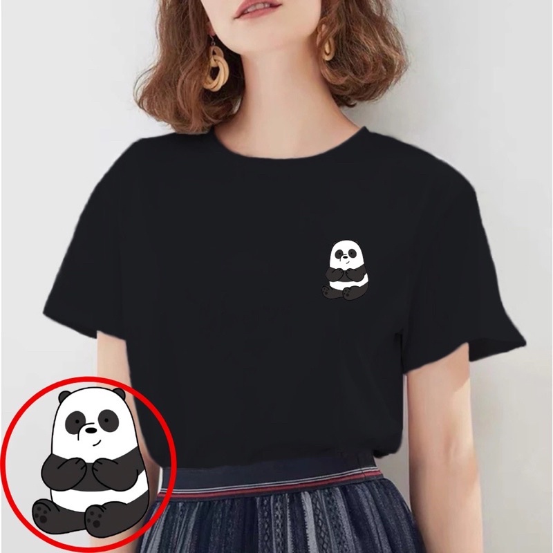 KAOS TUMBLR TEE WE BARE BEARS || KAOS KATUN WANITA GEMOI LENGAN PENDEK