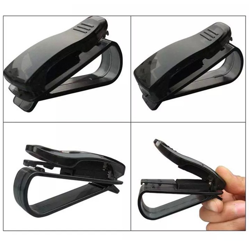 1 pcs Mobil Sun Visor Sunglasses Kacamata Kacamata Holder Clip Tiket Multi-fungsi Auto Fastener Klip