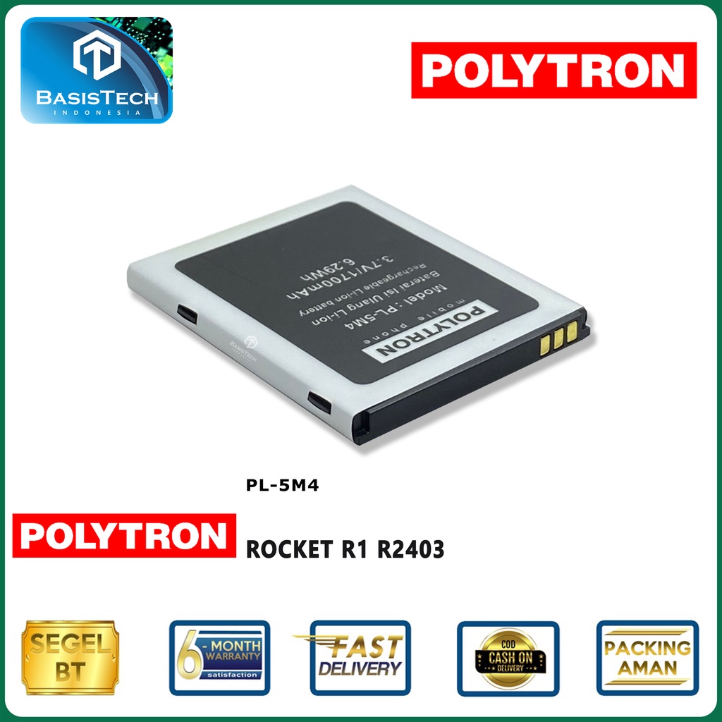 BATERAI POLYTRON ROCKET R1 R2403 PL-5M4 - ORI99 GOOD QUALITY