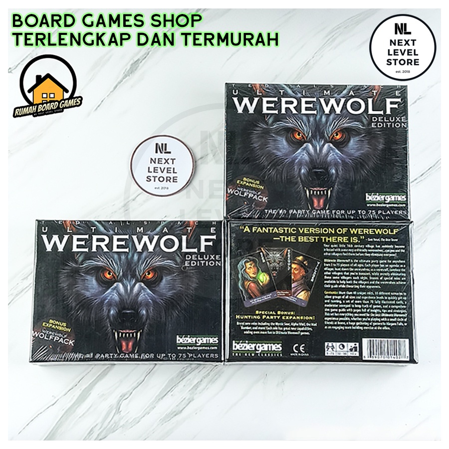 Ultimate Werewolf Deluxe Edition Board Game READY STOCK ORI QUALITY