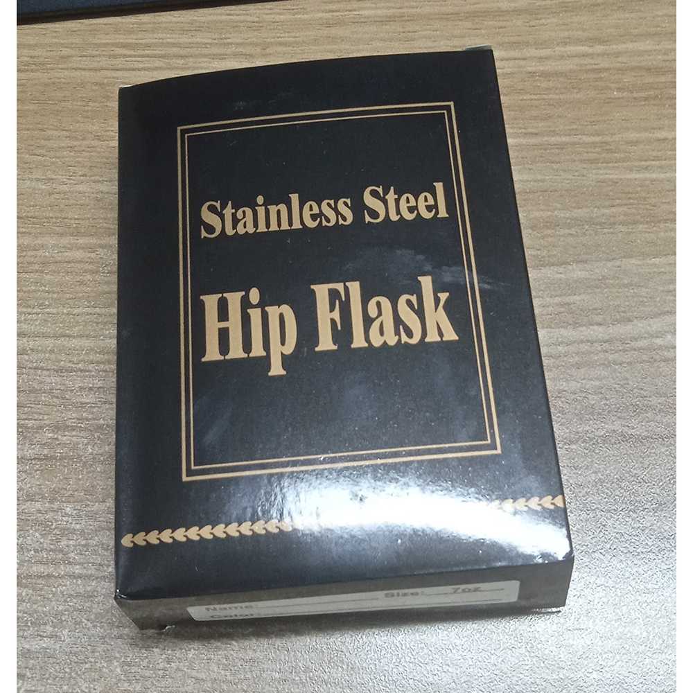 (100% BARANG ORI) Stainless Steel Hip Flask 7 Oz