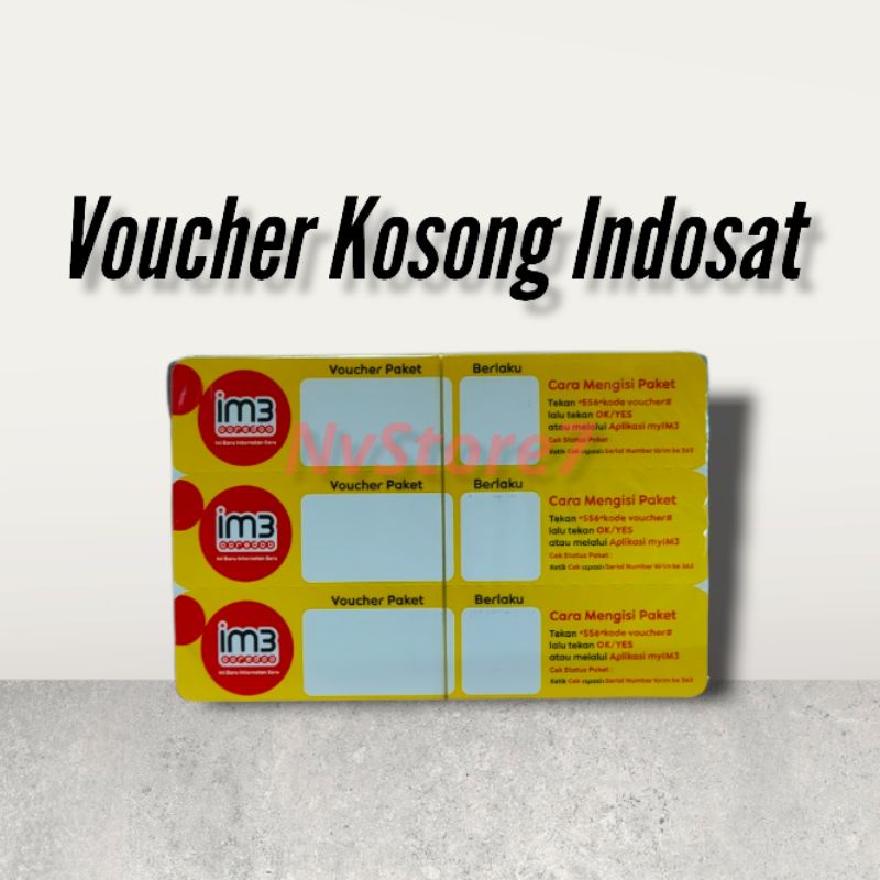 Vocer Kosong indosat/Voucher injek indosat