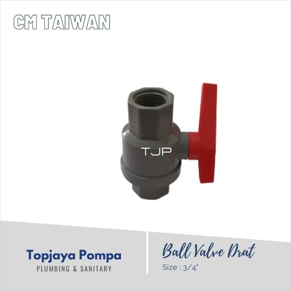 BALL VALVE DRAT PVC TW 3/4&quot;