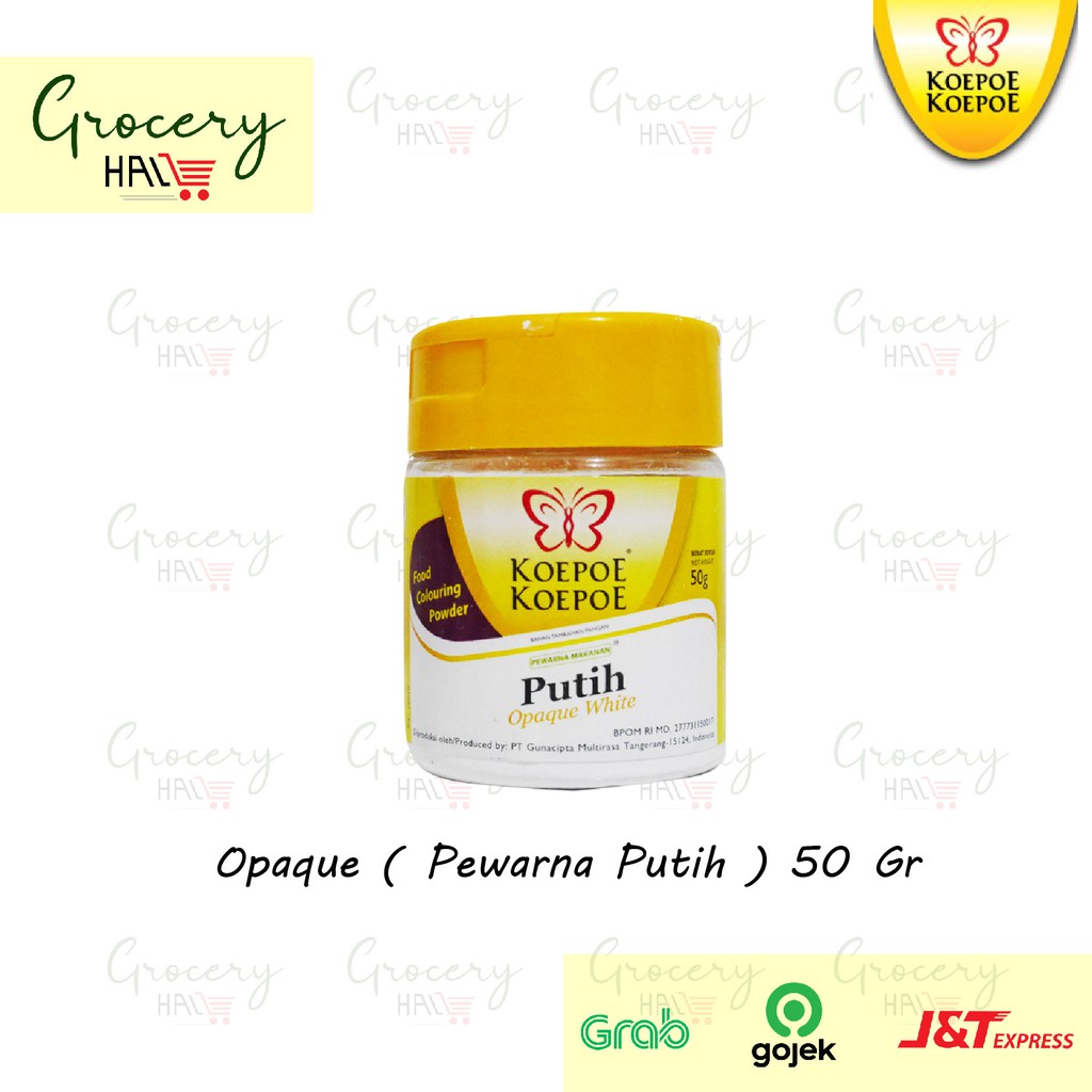 

KOEPOE OPAQUE WHITE / PEWARNA PUTIH 50 GRAM - PEWARNA MAKANAN PUTIH