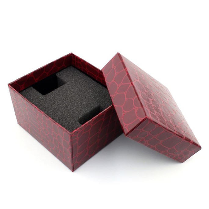 Qiwatch Kotak Jam Tangan Watch Box Motif Kulit - SZJNS Red