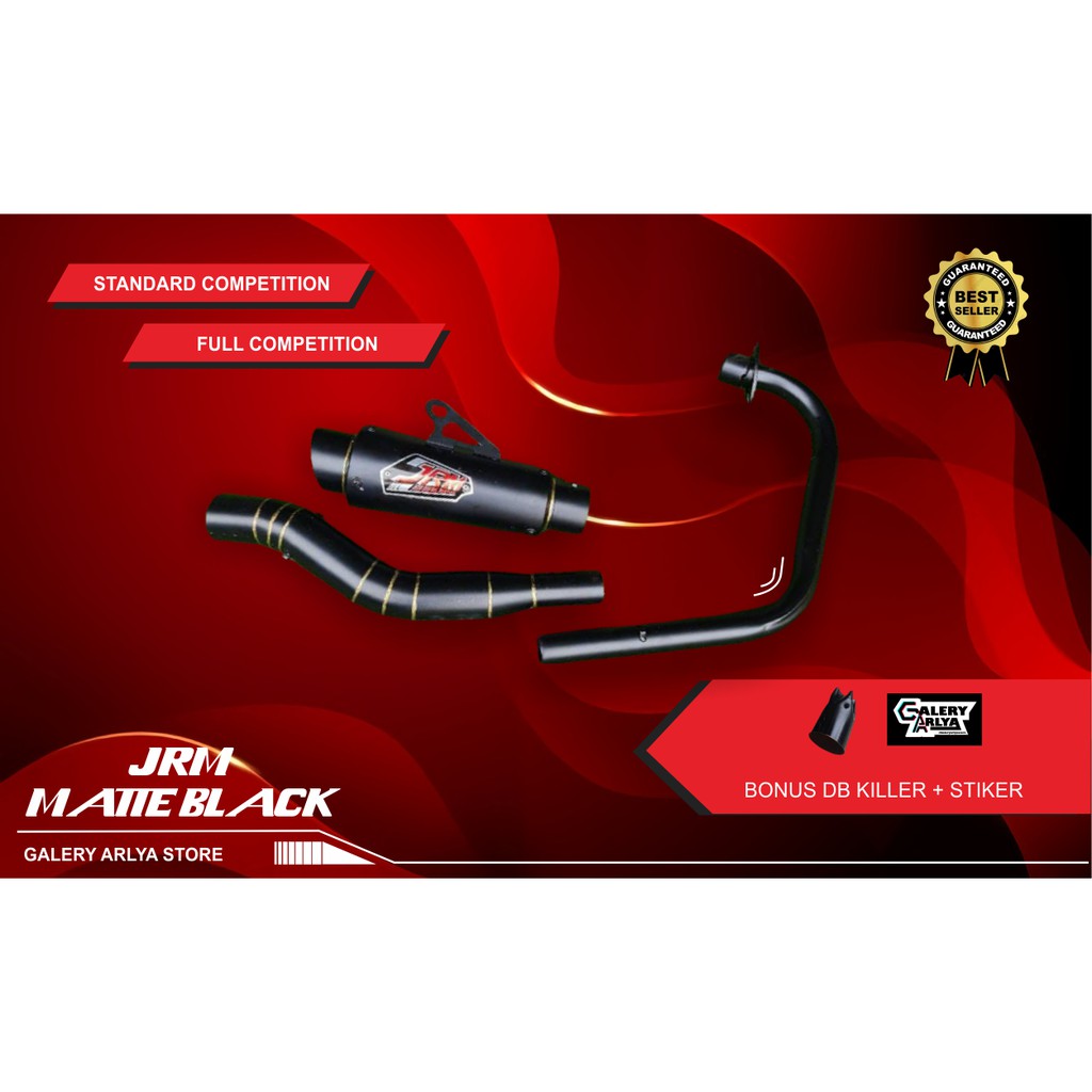 Knalpot racing vixion old-vixion new JRM matte black