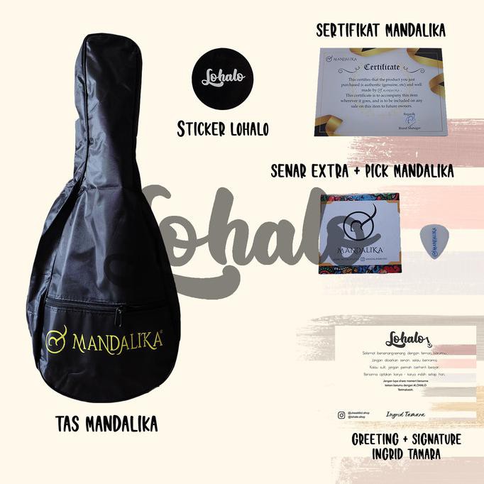 Ukulele Soprano Mandalika Coklat Muda