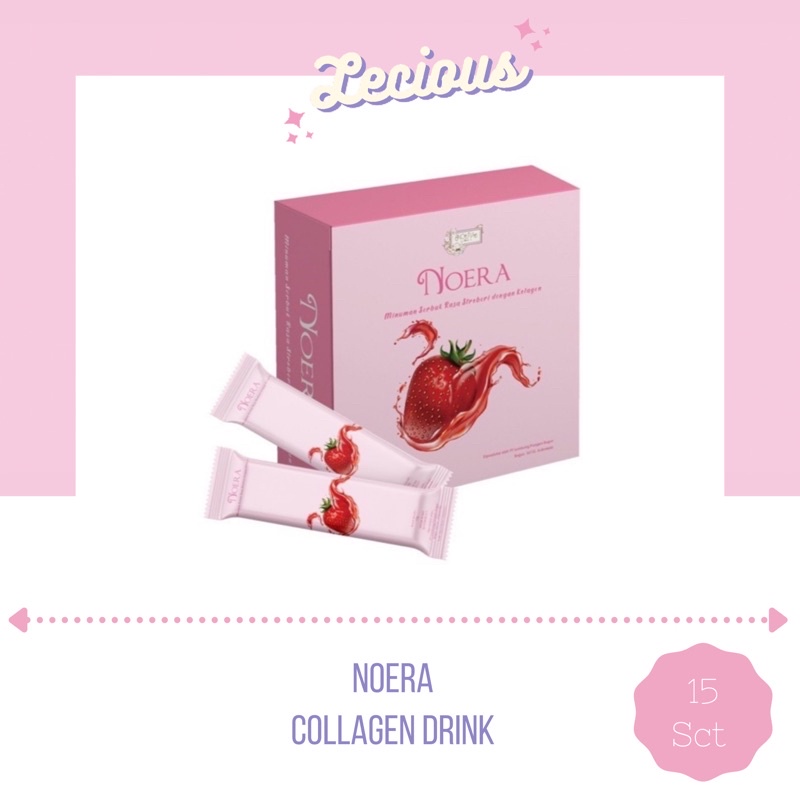 

noera collagen drink minuman serbuk strawberry