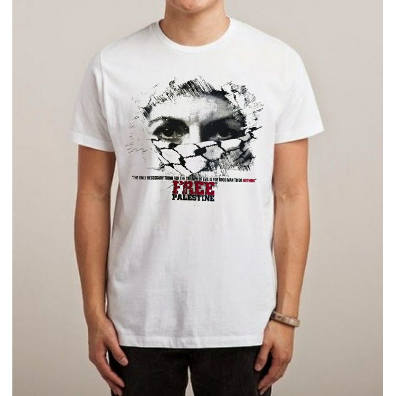 Kaos Distro FREE PALESTINE/Kaos Free Palestine/Kaos Free Palestina/Kaos gambar Free Palestine