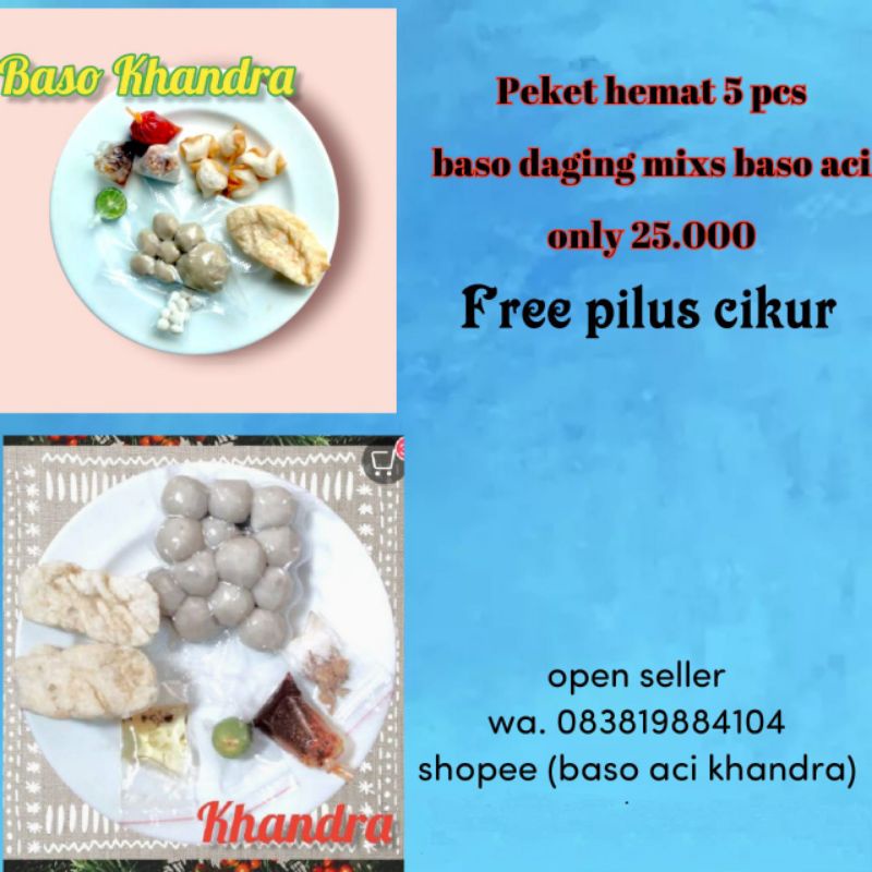 

Paket Baso Aci/Baso Daging 5 Pouch