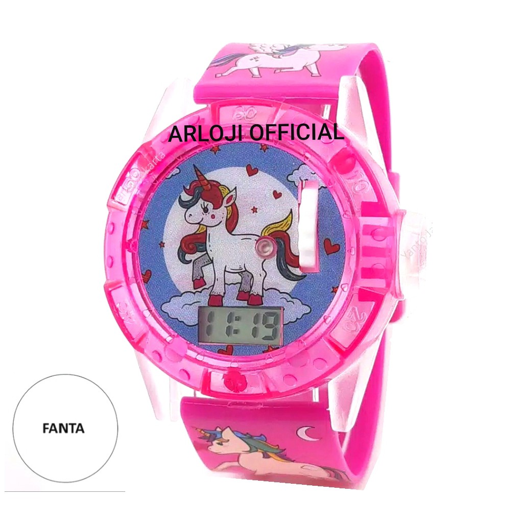 JAM TANGAN ANAK UNICORN LED PROYEKTOR GROSIR TERMURAH