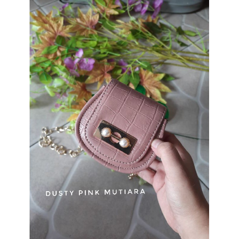 Misyel croco mini pearl slingbag