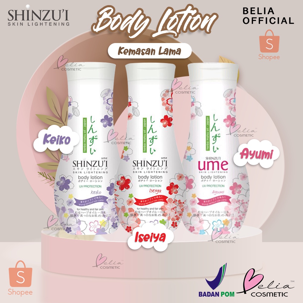 SHINZUI UME Body Lotion Ayumi | Iseiya | Keiko (BPOM)