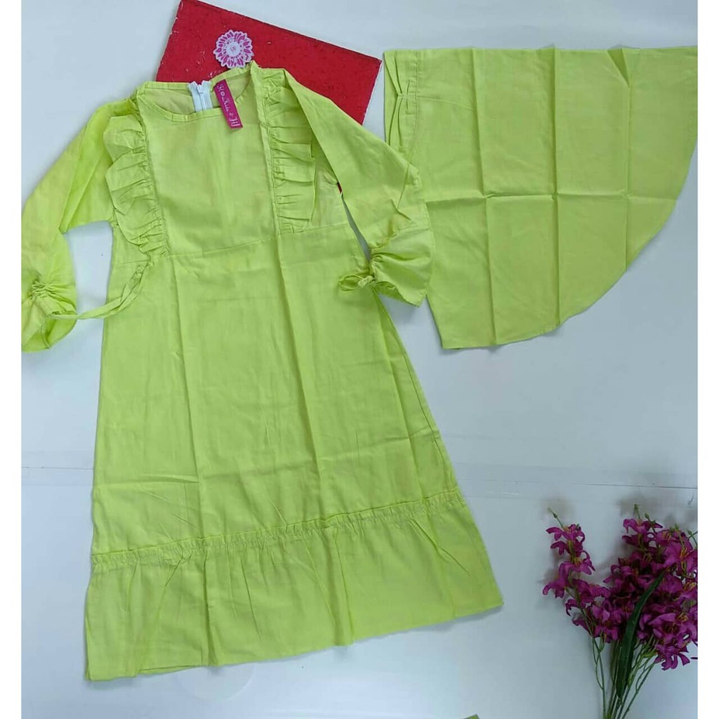 model baju gamis anak perempuan terbaru 2019/ 2 tahun sampai 4 tahun