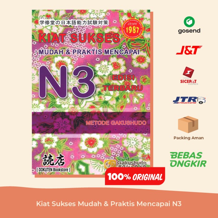 

✨COD✨ Buku JLPT Kiat Sukses Mudah & Praktis Mencapai N3 - Gakushudo