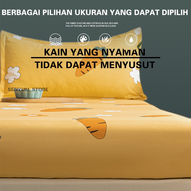 SEPREI Bed Cover Sprei  Menarik Seprai Kualitas Bagus 90x200 120x200 160x200 180x200