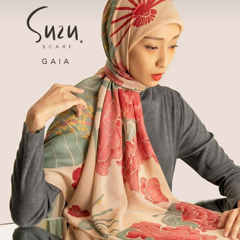 SUZU SCARF GAIA by Kami. Kami Idea Hijab Jilbab Segiempat Voal