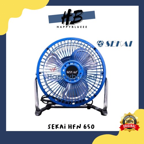 KIPAS ANGIN MEJA 6” SEKAI HFN 650 / SEKAI DESK FAN 6 INCH HFN 650 / KIPAS ANGIN MEJA SEKAI HFN650