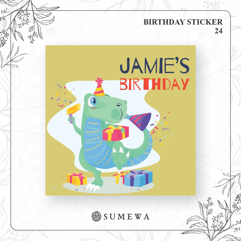 

Sticker Ulang Tahun / Birthday Sticker / Sticker Hampers Bingkisan Ulang Tahun - 24