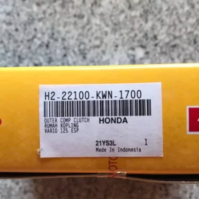 Mangkok Ganda Rumah Kopling Aspira Vario 125 lama KWN ori