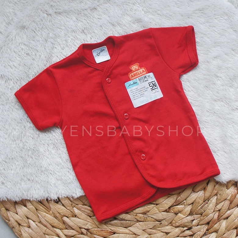 Arella Baju Tangan Pendek Merah