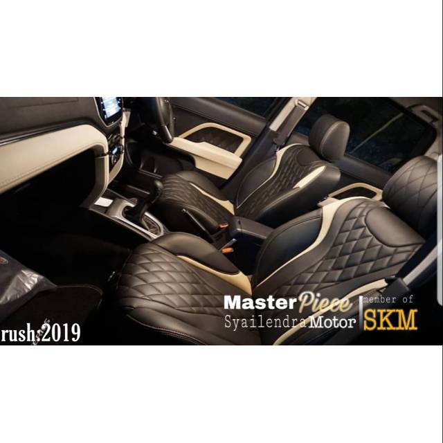 Sarung jok mobil rush terios inova xpander pajero sport mobilio wuling