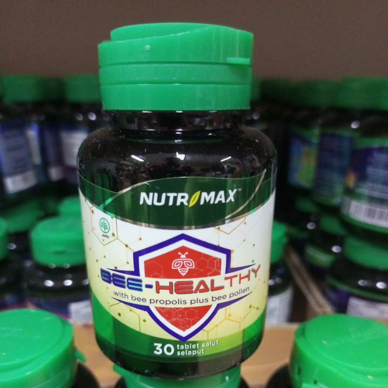 Nutrimax BEE PROPOLIS plus Bee POLLEN 30TAB vitamin suplemen untuk kesehatan pernapasan, asma dan al