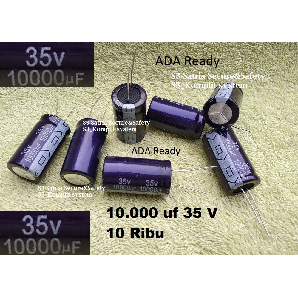 Elko 10000uf 35V 10ribu sepuluh ribu 10.000 Elco 10000 uf 35 V 10.000uf