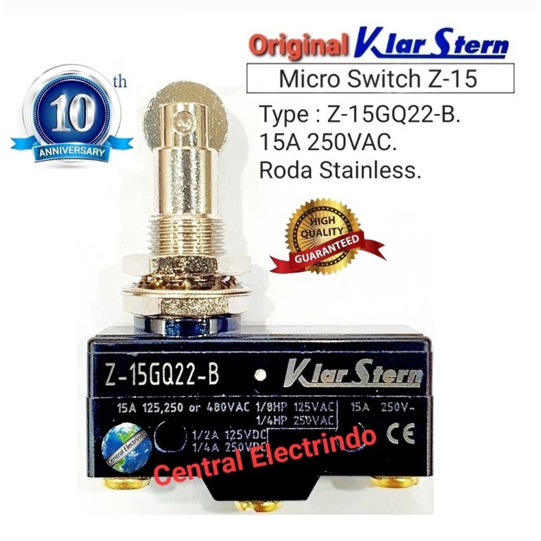 Limit Switch Micro Switch KLARSTERN Z-15GQ22-B 15A 250VAC High Quality.